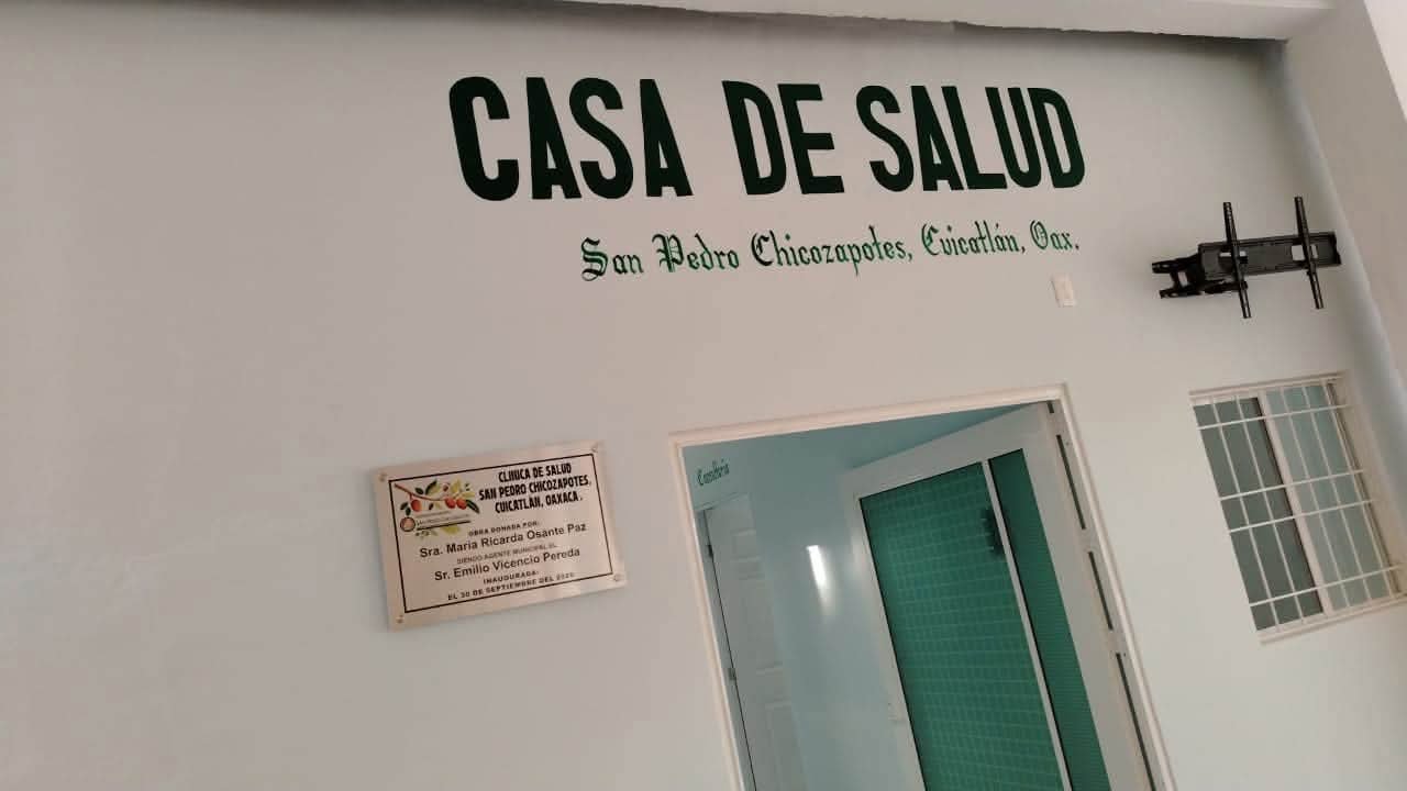 Inauguran Casa de Salud en San Pedro Chicozapotes